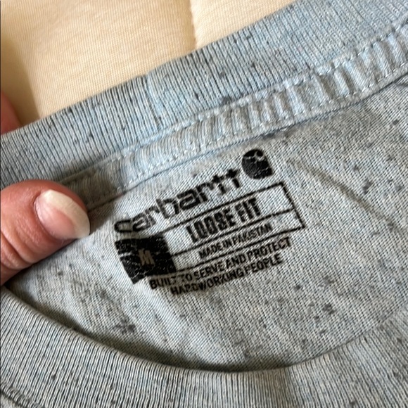 Carhartt Men's Blue Pocket T-Shirt - Picture 6 of 10